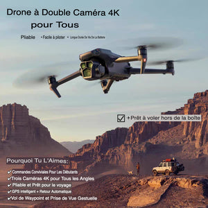 Drone FX TITAN – Caméra 4K triple objectif, positionnement précis et évitement intelligent des obstacles